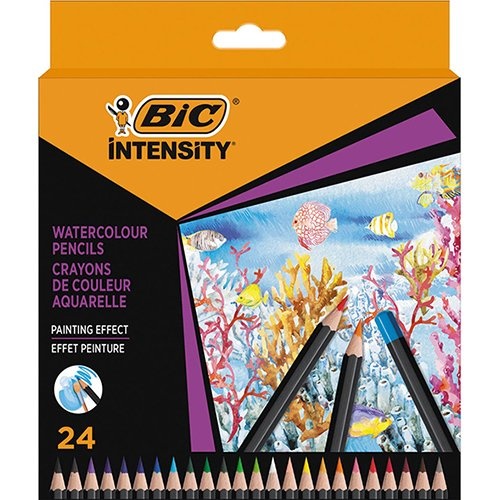 Bic Bic aquarelpotlood Intensity, etui van 24 stuks