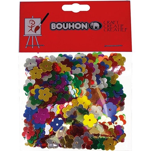 Bouhon Bouhon confetti bloem, assorti, blister van 15 g