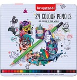 Bruynzeel Bruynzeel kleurpotloden, metalen doos van 24 stuks