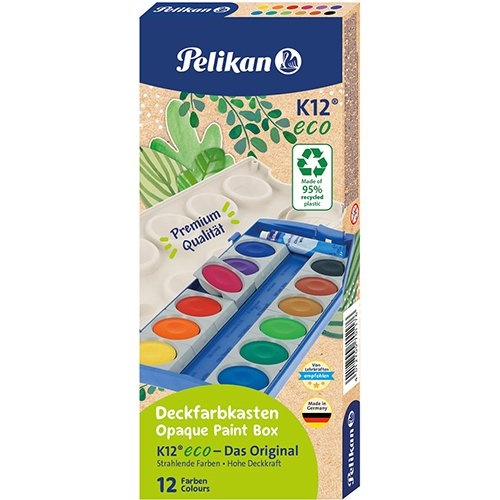 Pelikan Pelikan verfdoos 735/K12 Eco, 12 napjes