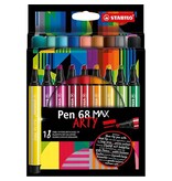 Stabilo STABILO pen 68 viltstift MAX ARTY, etui van 18st., assorti