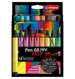 Stabilo STABILO pen 68 viltstift MAX ARTY, etui van 18st., assorti