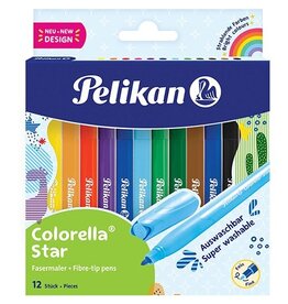 Pelikan Colorella Star viltstift, etui van 12 stuks