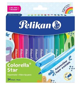 Pelikan Colorella Star viltstift, etui van 24 stuks