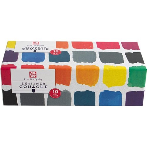 Talens Talens plakkaatverf extra fijn 16 ml, set van 10 flacons