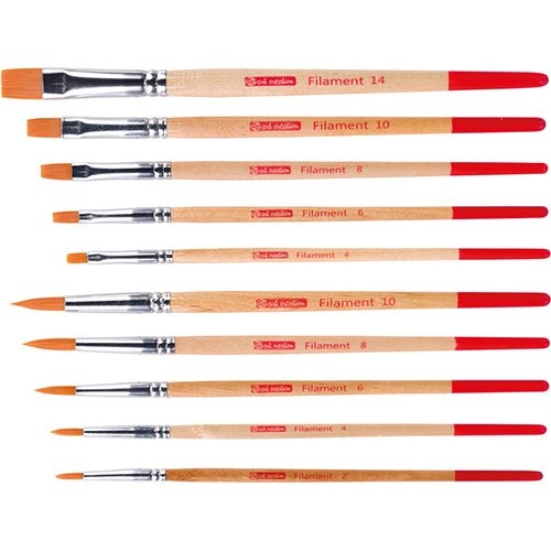Talens Art Creation Talens Art Creation aquarelpenselen polyester assorti, set van 10 penselen