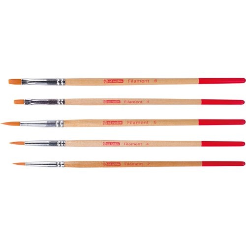 Talens Art Creation Talens Art Creation aquarelpenselen polyester assorti, set van 5 penselen