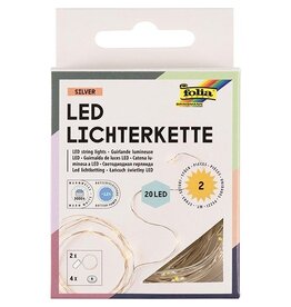 Folia Folia lichtslinger LED, 20 LED's, 2,20 m, batterijen, 2st.