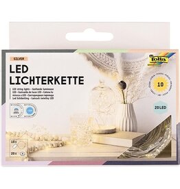 Folia Folia lichtslinger LED, 20 LED's, 2,20 m, batterijen, 10st.