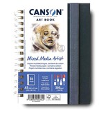 Canson Canson Mixed Media Artist tekenboek, 28 vellen, 300 g/m², ft 14,8 x 21 cm (A5)