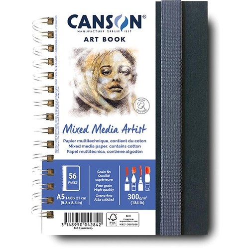 Canson Canson Mixed Media Artist tekenboek, 14,8 x 21 cm (A5)