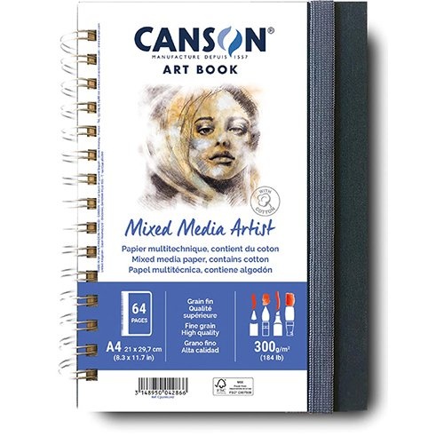 Canson Canson Mixed Media Artist tekenboek, 21 x 29,7 cm (A4)