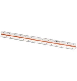 Westcott Westcott schaallat, 30 cm, 1:2,5; 1:5, 1:10; 1:20; 1:50 en 1:100