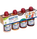 Giotto Giotto Extra Quality Skin Tones plakkaatverf, 250 ml, pak van 4 flesjes