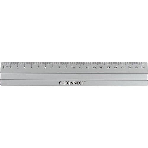 Q-CONNECT Q-CONNECT meetlat, aluminium, 20 cm