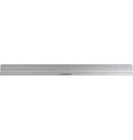 Q-CONNECT Q-CONNECT meetlat, aluminium, 40 cm, in ophangetui
