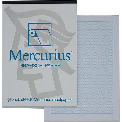 Mercurius Mercurius isometrisch grafisch papier, 50 vel, ft A4