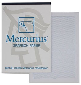 Mercurius isometrisch grafisch papier, 50 vel, ft A6