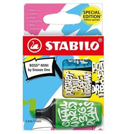 Stabilo STABILO BOSS MINI Snooze One markeerstift: geel groen blauw