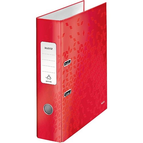 Leitz Leitz Ordner Wow rood, rug van 8,5 cm — levering per 10