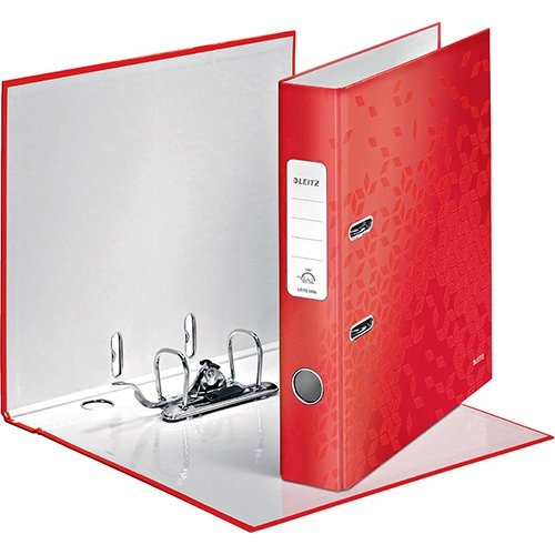 Leitz Leitz Ordner Wow rood, rug van 5 cm — levering per 10