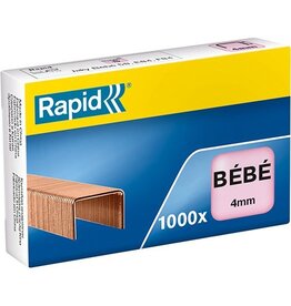 Rapid Rapid nietjes Bébé, verkoperd, doos van 1000 nietjes