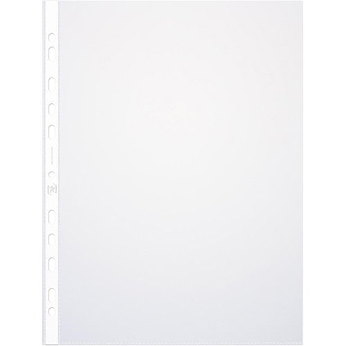 Oxford Oxford showtas, A4, uit glasheldere PP, 11-gaatsperforatie, 90 micron, pak van 100 stuks