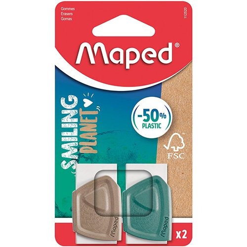 Maped Maped Smiling Planet gum, 2 stuks