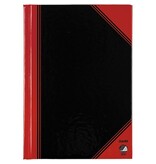 Bantex notitieboekje, A5, gelijnd, rood en zwart [6st]