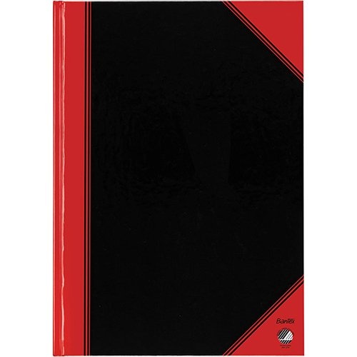 Bantex notitieboekje, A4, gelijnd, rood en zwart [6st]