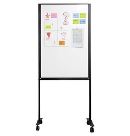 Smit Visual Smit Visual magnetisch whiteboard, verrijdbaar, 120 x 75 cm