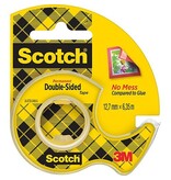 Scotch Scotch dubbelzijdige tape 12,7 mm x 6,3 m, dispenser + rolletje