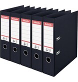 Esselte Esselte ordner Power N°1, rug van 7,5 cm, zwart, pak van 5 stuks