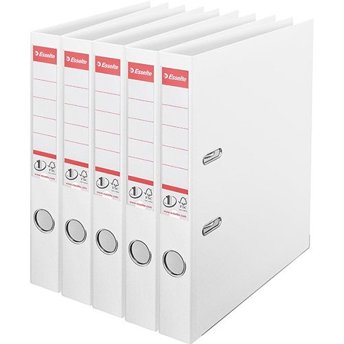 Esselte Esselte ordner Power N°1, rug van 5 cm, wit, pak van 5 stuks