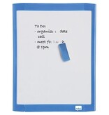 Nobo Nobo Mini whiteboard, magnetisch, met gekleurd frame, 28 x 21,6 cm