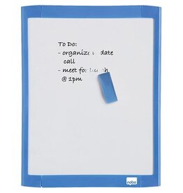 Nobo Nobo Mini whiteboard, magnetisch, met gekleurd frame, 28 x 21,6 cm