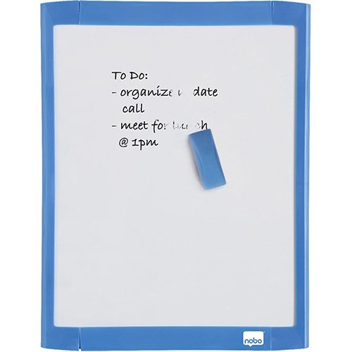 Nobo Nobo Mini whiteboard, magnetisch, met gekleurd frame, 28 x 21,6 cm