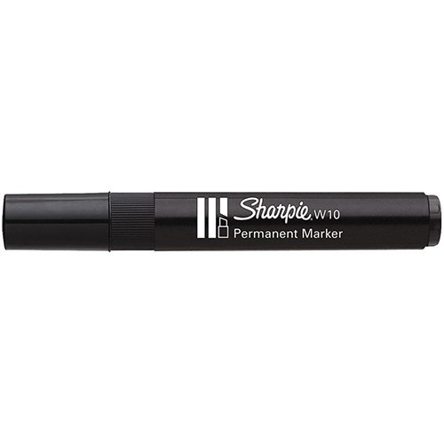 Sharpie Paper Mate permanent marker W10 zwart — levering per 12