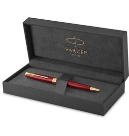 Parker Parker Sonnet balpen, rood/goud, medium, in giftbox