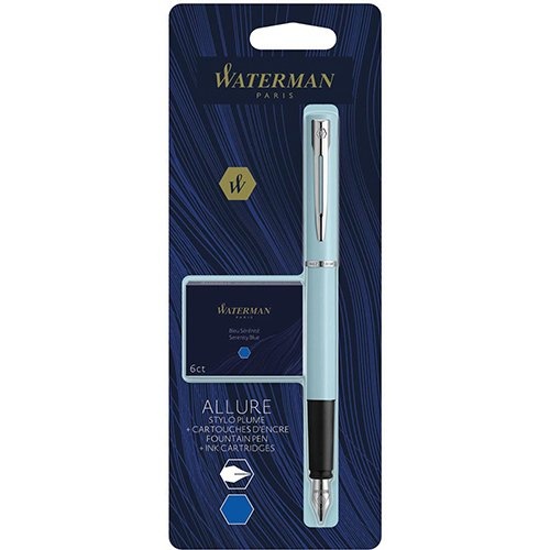Waterman Waterman vulpen Allure Pastel fijne punt, inclusief 6 inktpatronen, op blister