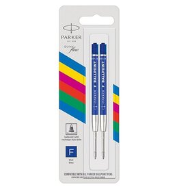 Parker Parker Eco vulling voor balpen, fijn, blauw 2st.