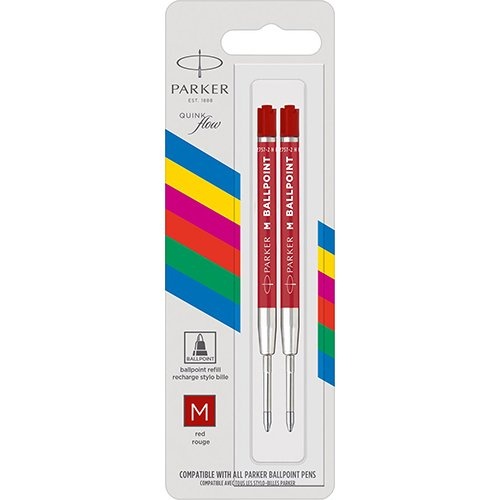 Parker Parker Eco vulling voor balpen, medium, rood 2st.