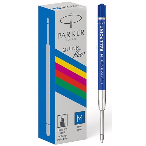 Parker Parker ECO balpen navulling, medium, blauw, 20 stuks
