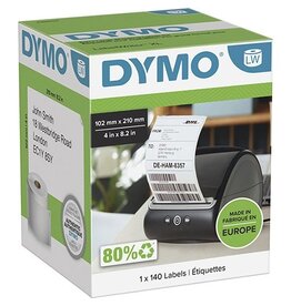 Dymo Dymo etiketten LabelWriter 102 x 210 mm (DHL), wit