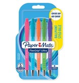Paper Mate Paper Mate balpen Flexgrip Ultra RT Brights blauwe inkt 5st.