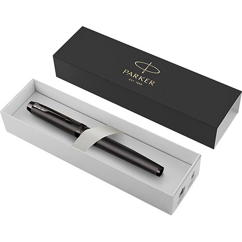 Parker Parker IM Monochrome Titanium vulpen, medium, giftbox