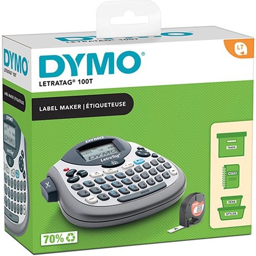 Dymo Dymo beletteringsysteem LetraTag LT-100T, inclusief 1 LT-tape, qwerty