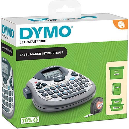 Dymo Dymo beletteringsysteem LetraTag LT-100T, inclusief 1 LT-tape, azerty