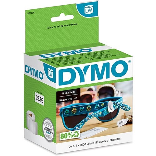 Dymo Dymo etikketen LabelWriter 54 x 11 mm, wit, 1.500 etiketten