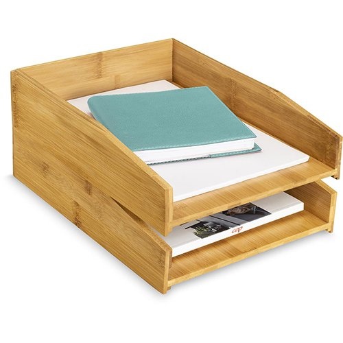 CEP CEP brievenbakje uit bamboe ft A4, set van 2 stuks